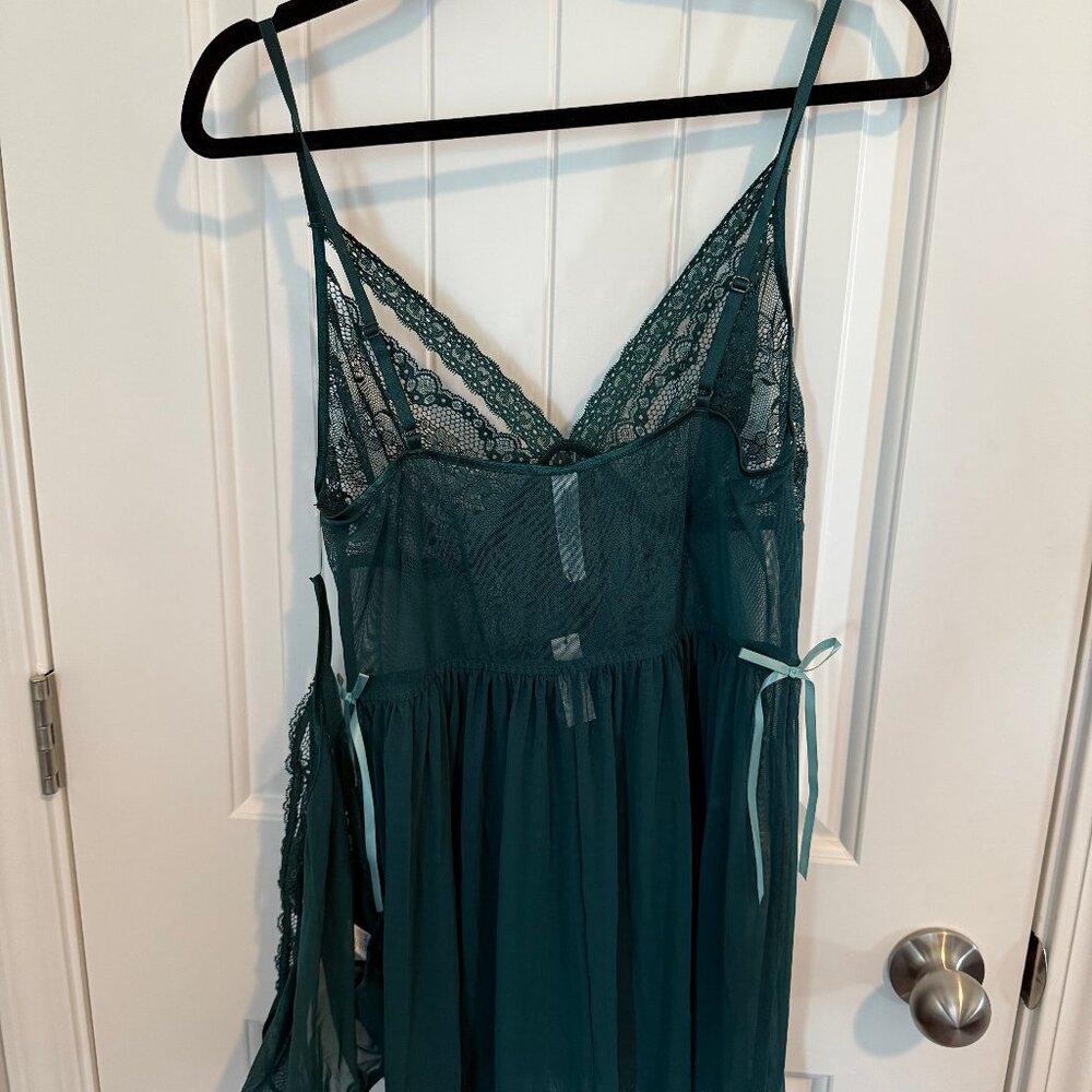 Adore Me Lace Lingerie slip and thong panties - Picture 2 of 3